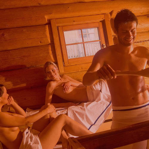 баня с девушками